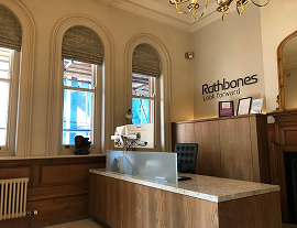 Commercial interiors, Shaped roman blinds img