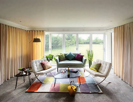 Silent gliss wave headed curtains img